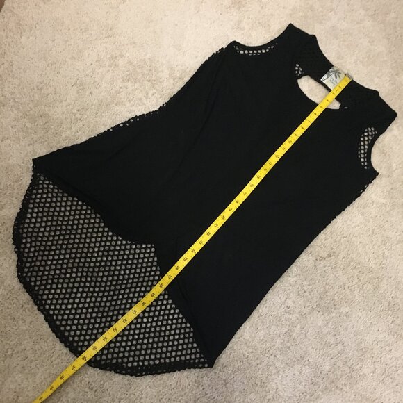 USA Made Punky Malibu Black Fishnet Top - Picture 15 of 16